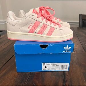 Adidas Women’s Campus 00s Shoes - Pink and Cream Hearts